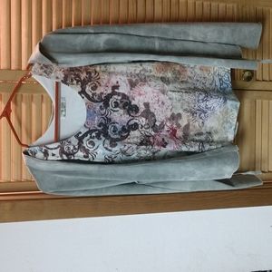 Avani Brand Women's Moss Green Hoodie 2 Pc. Set With Matching Tank-Like New